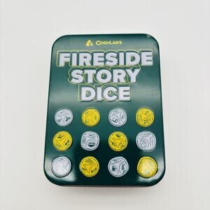 Coghlans Fireside Story Dice For Ages 6+ Camping Car Ride Storage Tin. New